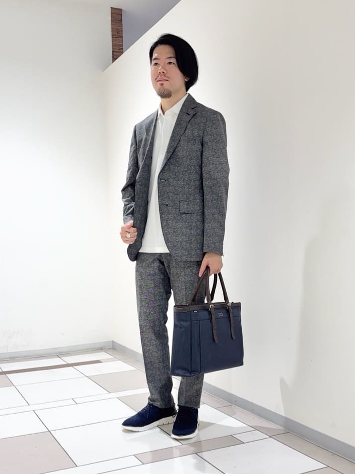 TAKEO KIKUCHIの【抗菌防臭】COOL DOTS(R)ドビープリント ジャケットを使ったコーディネートを紹介します。｜Rakuten Fashion(楽天ファッション／旧楽天ブランドアベニュー)6068710