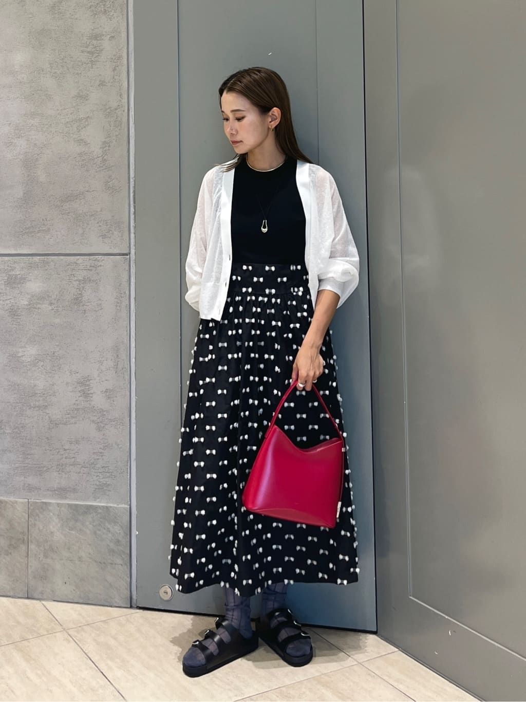 UNITED ARROWS LTD. OUTLET | リボン カットジャガード コンビ