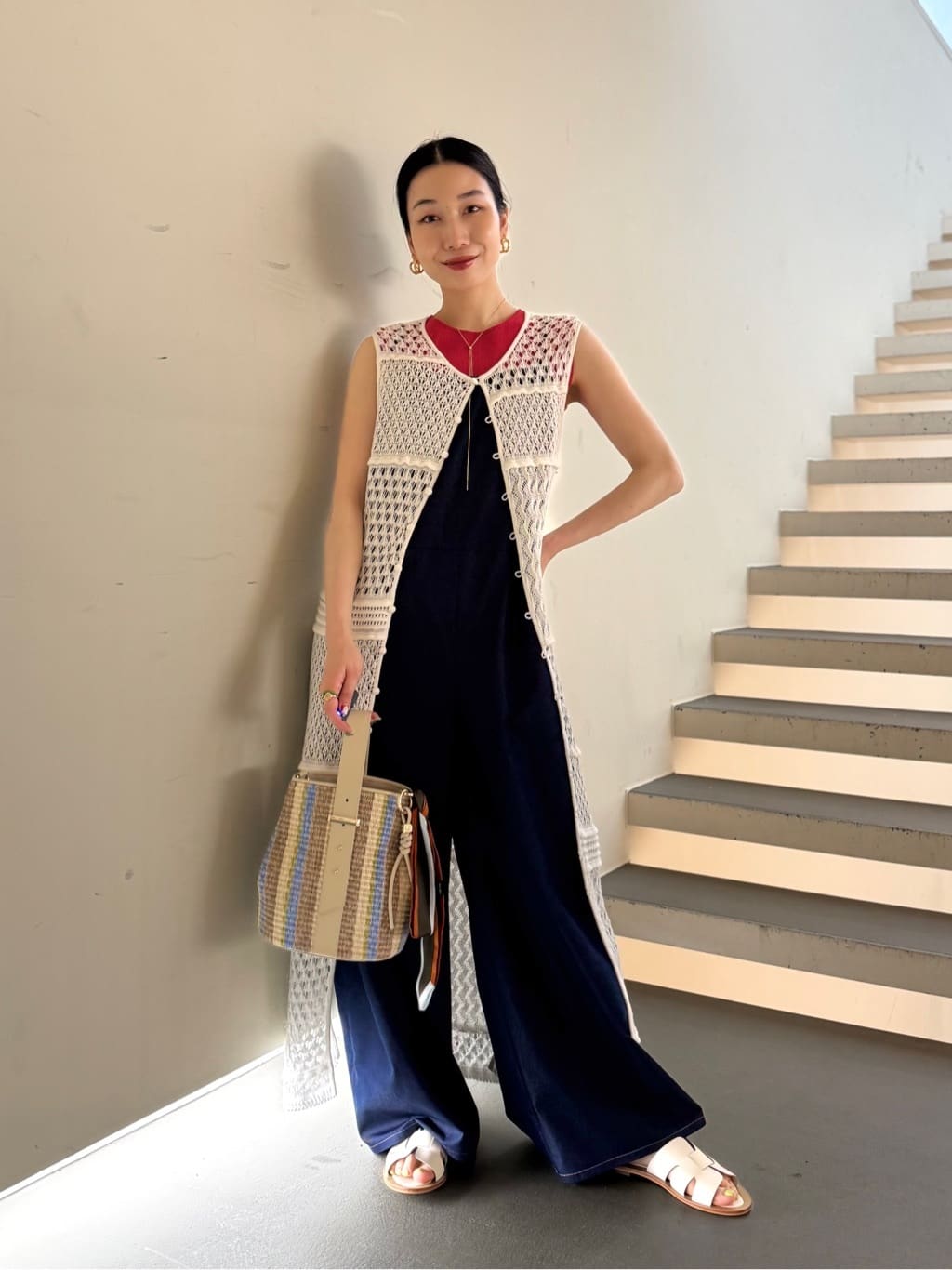 TOMORROWLAND | コットンシルクデニム サロペット | Rakuten Fashion