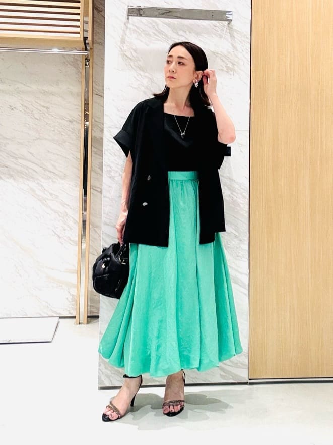ANAYI | サテンスクエアネック プルオーバー | Rakuten Fashion(楽天