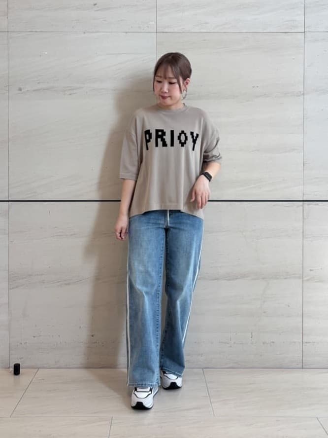 Vinのドロストワイドデニムを使ったコーディネートを紹介します。｜Rakuten Fashion(楽天ファッション／旧楽天ブランドアベニュー)6074570