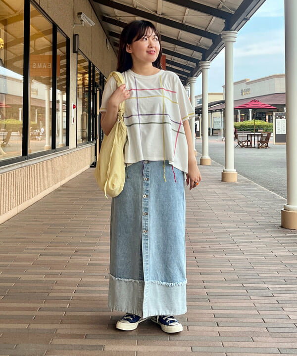 BEAMS HEARTのカラフル フリンジ ステッチ プルオーバーを使ったコーディネートを紹介します。｜Rakuten Fashion(楽天ファッション／旧楽天ブランドアベニュー)6081205
