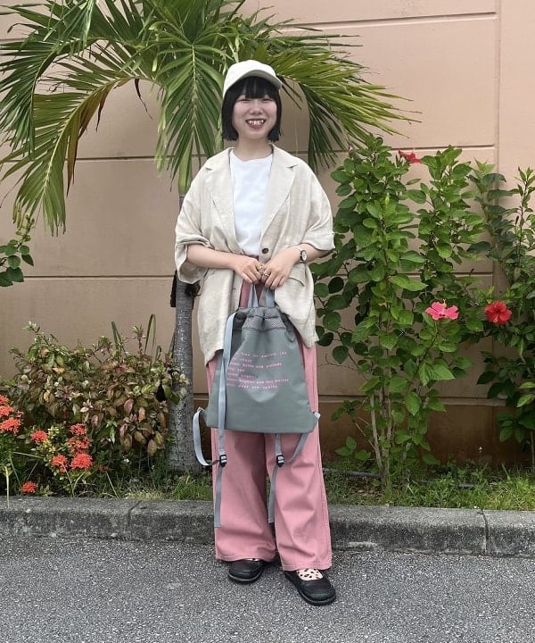 BEAMS HEARTのフレンチスリーブ ジャケット 半袖ジャケット レディースを使ったコーディネートを紹介します。｜Rakuten Fashion(楽天ファッション／旧楽天ブランドアベニュー)6081331