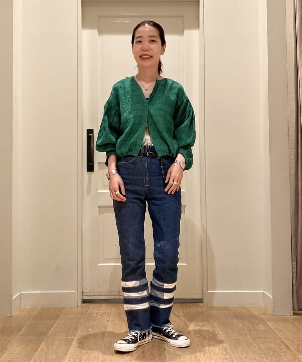 BEAMS HEARTのモールボーダー 2WAY ブラウスを使ったコーディネートを紹介します。｜Rakuten Fashion(楽天ファッション／旧楽天ブランドアベニュー)6081411