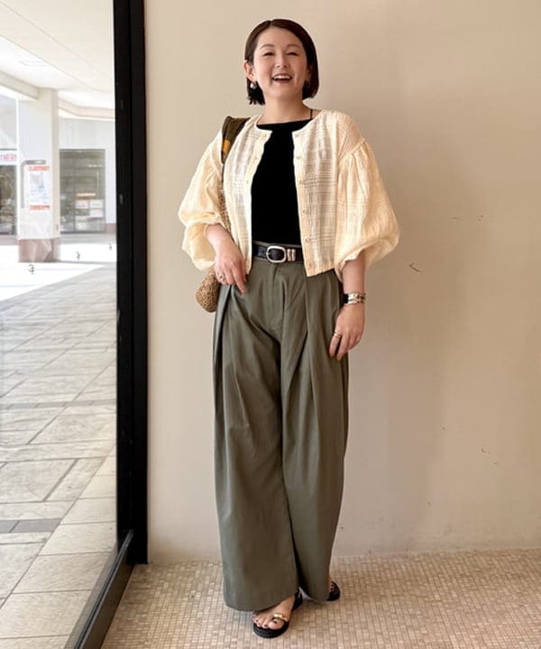 BEAMS HEARTのモールボーダー 2WAY ブラウスを使ったコーディネートを紹介します。｜Rakuten Fashion(楽天ファッション／旧楽天ブランドアベニュー)6081442