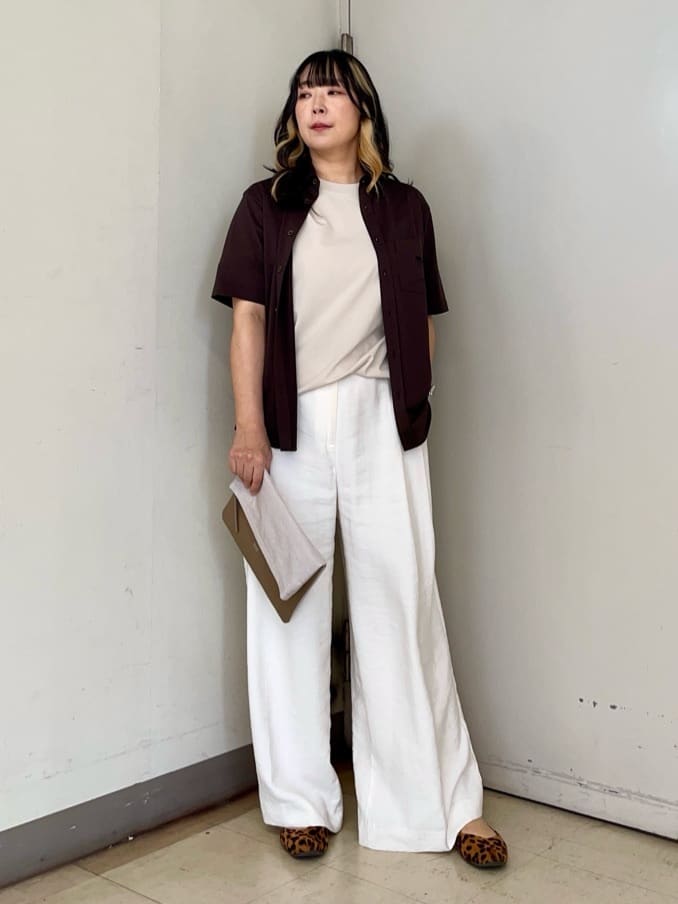 TAKEO KIKUCHIの【COOL CITY WEAR】ストライプジャージ ボタンダウンシャツ /接触冷感を使ったコーディネートを紹介します。｜Rakuten Fashion(楽天ファッション／旧楽天ブランドアベニュー)6081605