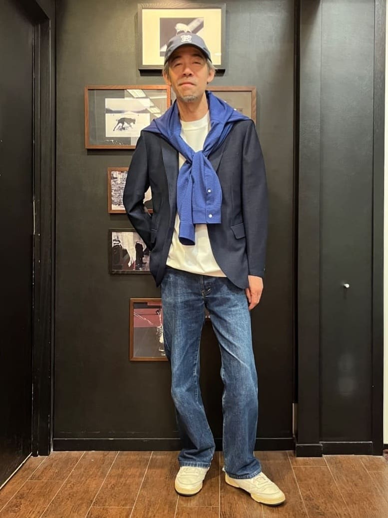 TAKEO KIKUCHIの【抗菌防臭】尾州 リネンブレンド ハニカムメッシュ ジャケットを使ったコーディネートを紹介します。｜Rakuten Fashion(楽天ファッション／旧楽天ブランドアベニュー)6081869