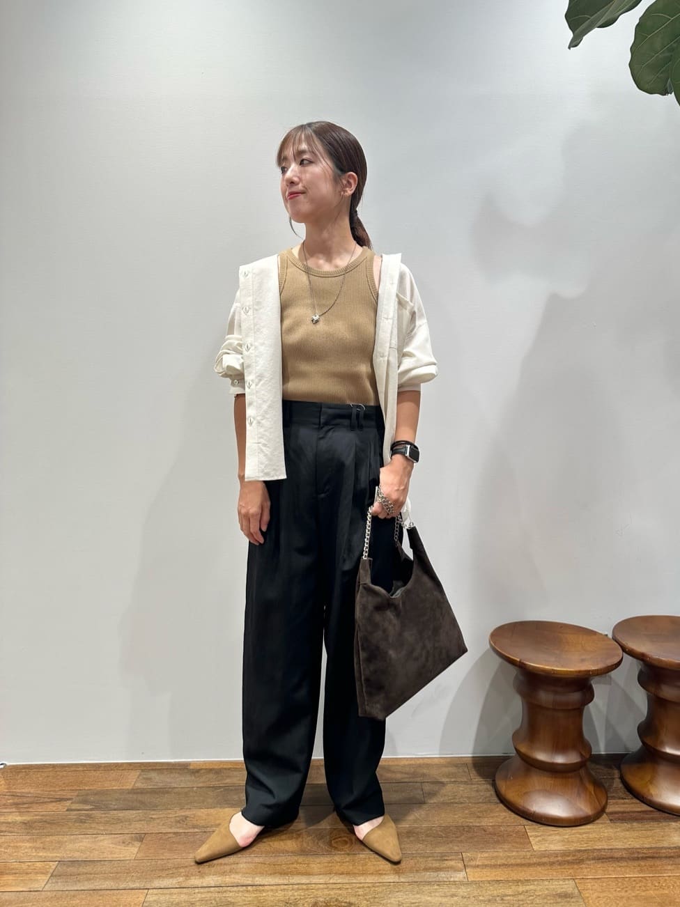 UNITED ARROWS LTD. OUTLET | ポリエステルブレンド バックゴム タック