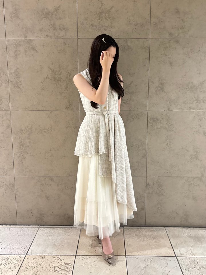 RANDA | チュールレイヤードジャケットワンピース | Rakuten Fashion