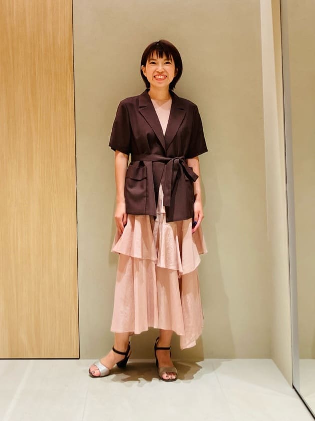 ANAYI | トリアセエアリーローンティアード ワンピース | Rakuten