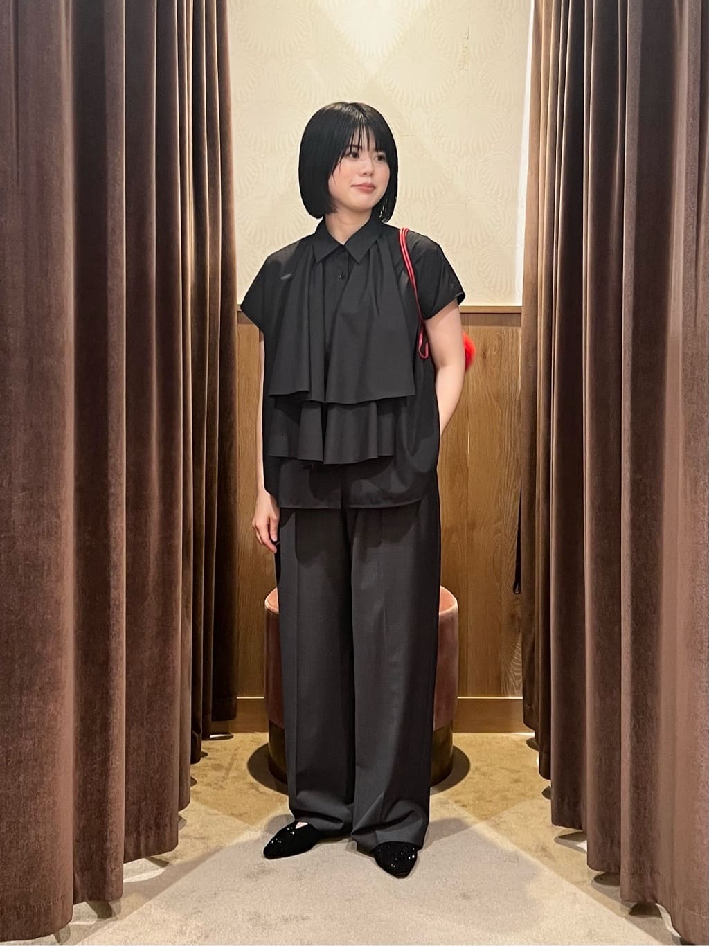 UNITED ARROWS＜AEWEN MATOPH＞ラッフル ドルマンシャツ UNITED ARROWS｜<AEWEN MATOPH>ラッフル ドルマンシャツ