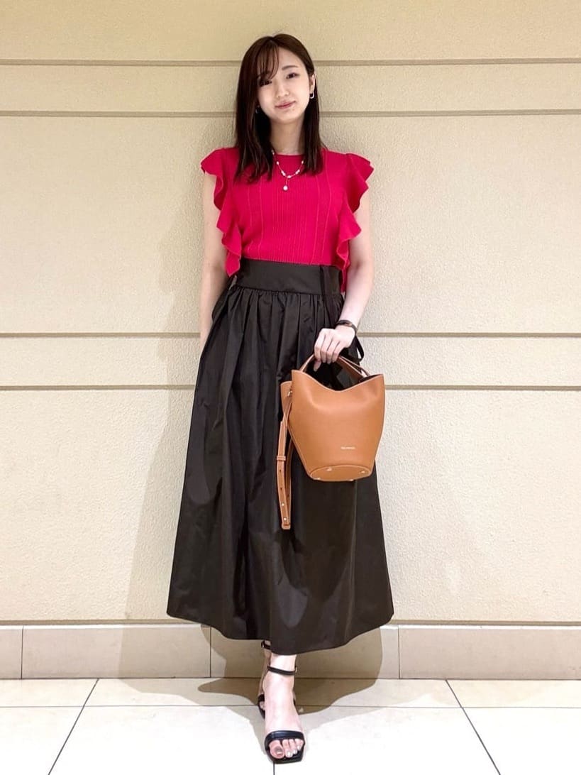 ANAYI | マイクロタフタサロペット スカート | Rakuten Fashion(楽天