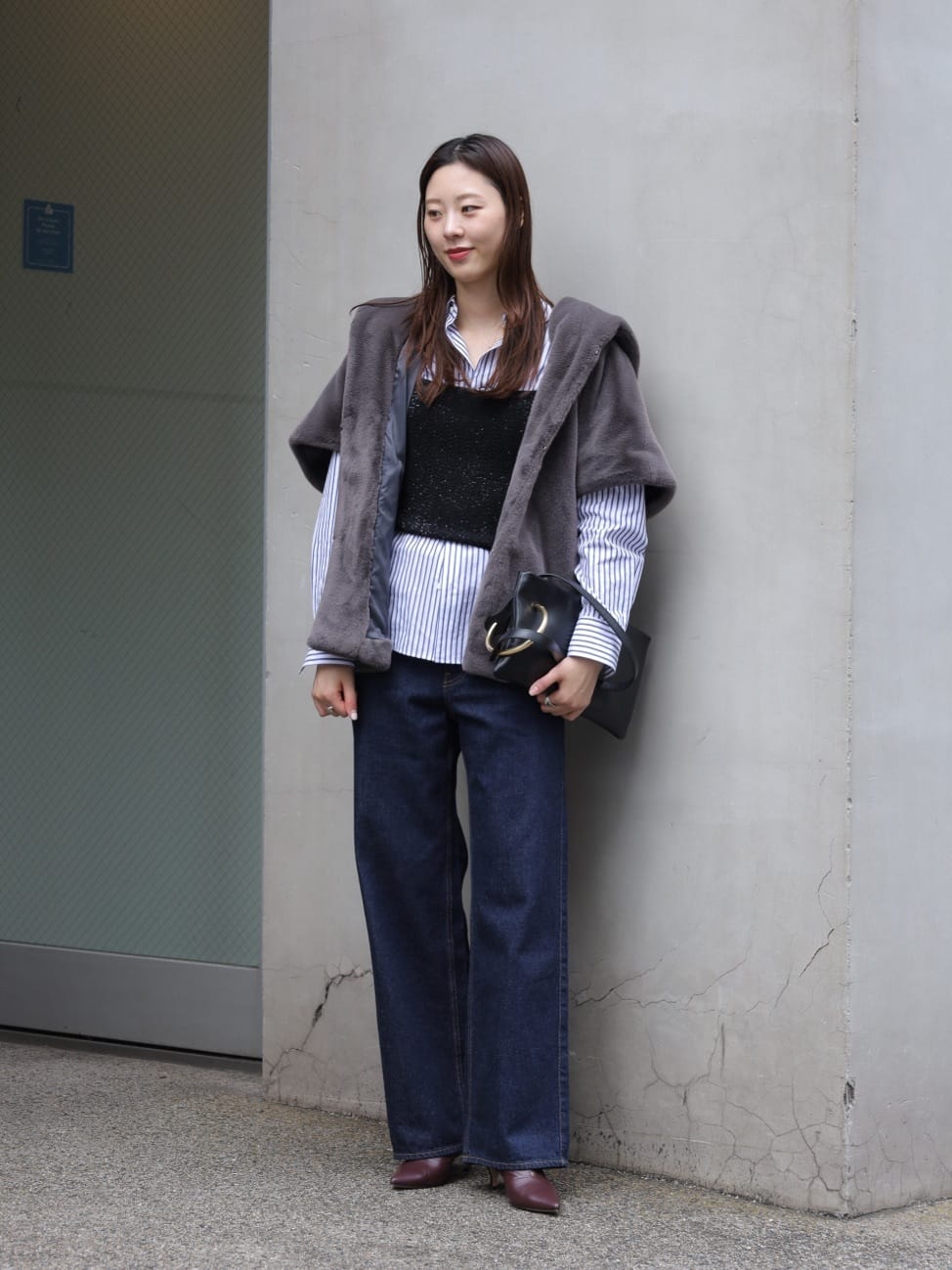 TOMORROWLAND | スムースファー フーディーポンチョ | Rakuten Fashion