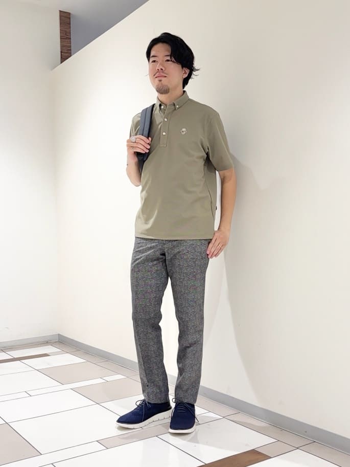 TAKEO KIKUCHIの【COOL CITY WEAR】エアートール ポロシャツ /接触冷感・通気性を使ったコーディネートを紹介します。｜Rakuten Fashion(楽天ファッション／旧楽天ブランドアベニュー)6094578