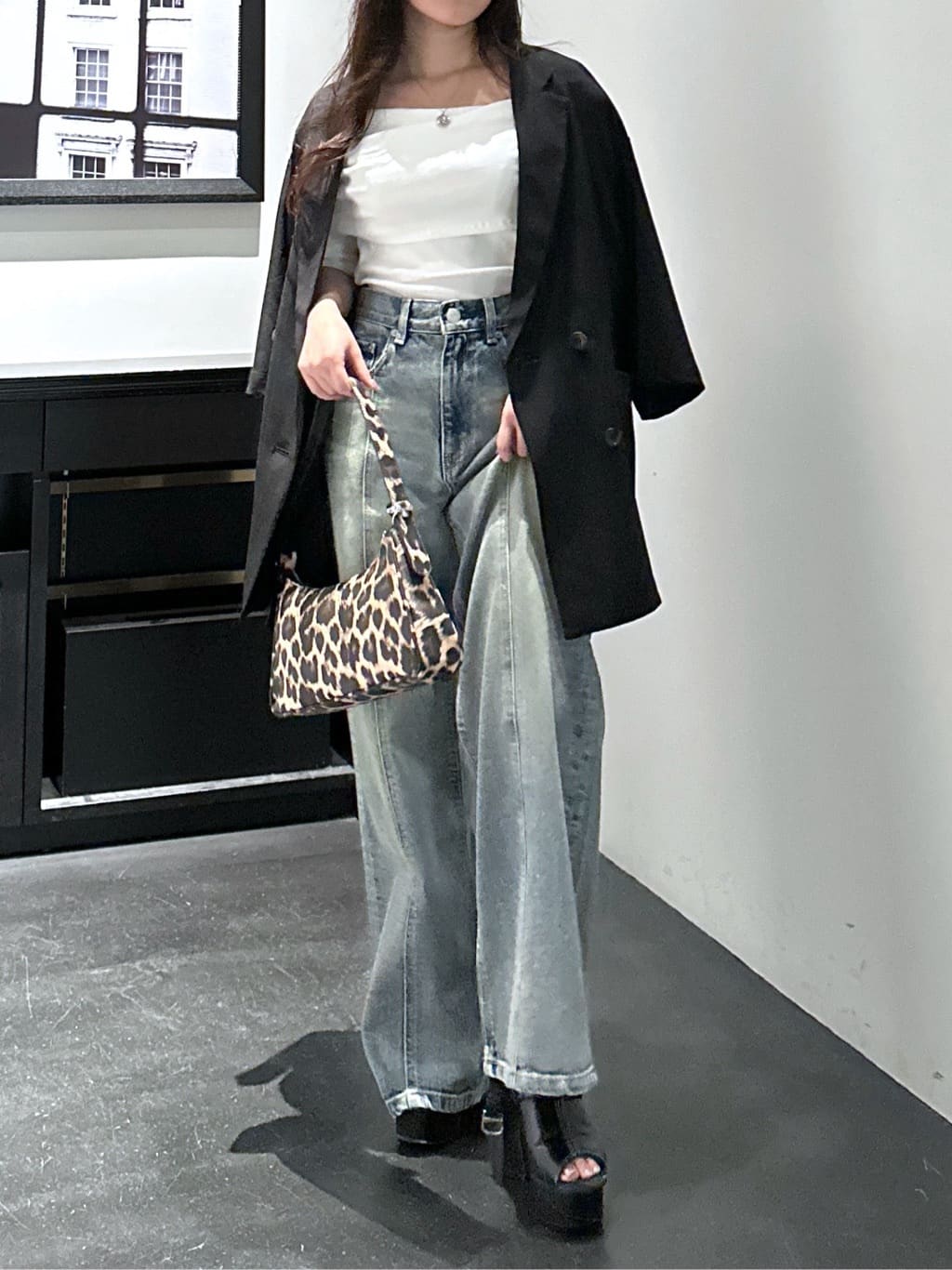 AZUL by moussy | オフショルダーリブトップス | Rakuten Fashion(楽天
