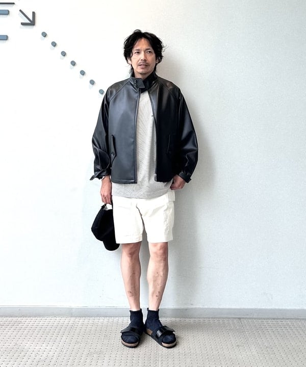 BEAMS MEN | BARACUTA / G4 フェイクレザー ショート ブルゾン