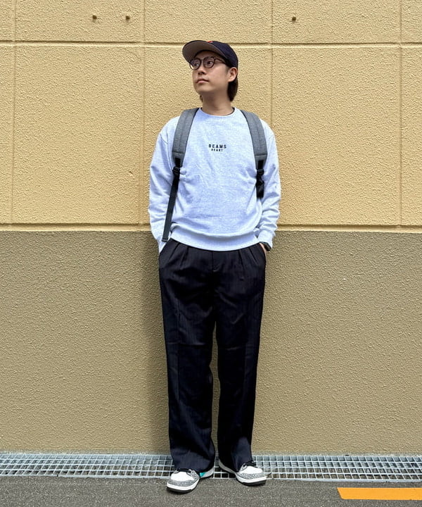 BEAMS HEARTのBEAMS HEART ロゴ 刺繍 スウェットを使ったコーディネートを紹介します。｜Rakuten Fashion(楽天ファッション／旧楽天ブランドアベニュー)6096154