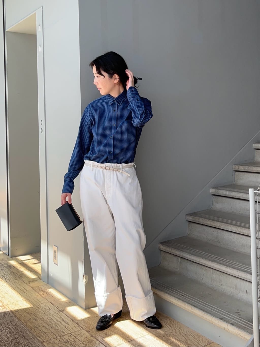 TAKEO KIKUCHIの【抗菌防臭】サッカーギンガムチェック ボタンダウンシャツを使ったコーディネートを紹介します。｜Rakuten Fashion(楽天ファッション／旧楽天ブランドアベニュー)6099061