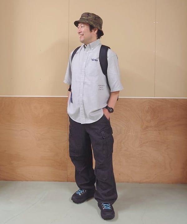 BEAMS HEARTのレタード オックス ビッグ ショートスリーブ シャツを使ったコーディネートを紹介します。｜Rakuten Fashion(楽天ファッション／旧楽天ブランドアベニュー)6099084