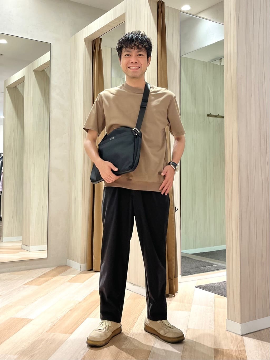 TAKEO KIKUCHIの【抗菌防臭/5サイズ展開】ハイゲージポンチ Tシャツを使ったコーディネートを紹介します。｜Rakuten Fashion(楽天ファッション／旧楽天ブランドアベニュー)6099548