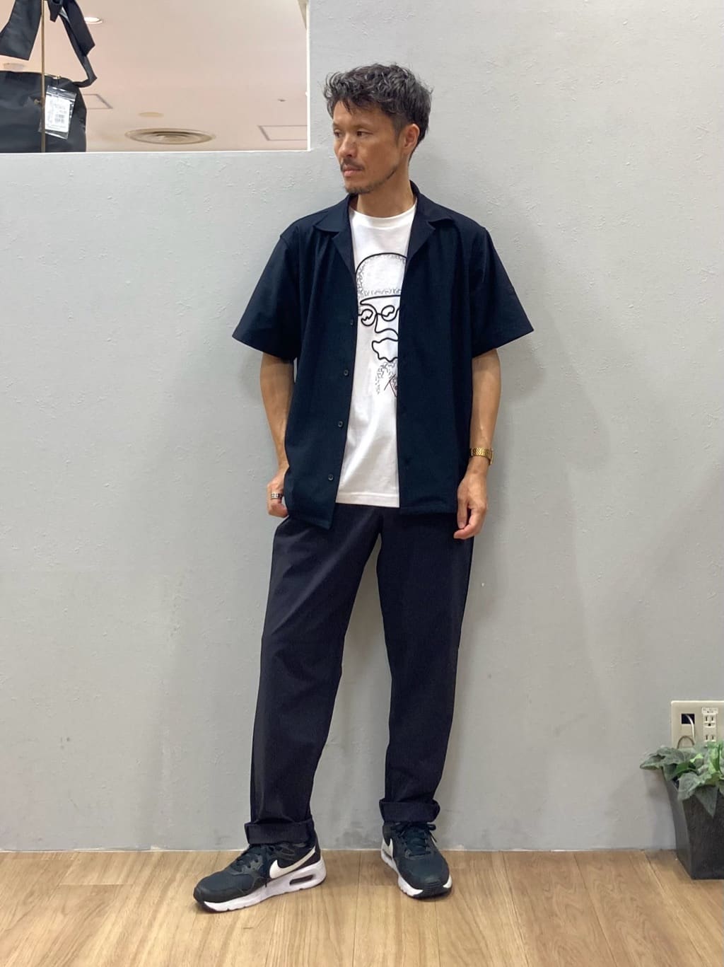 TAKEO KIKUCHIの【COOL CITY WEAR】エアートール オープンカラーシャツ /接触冷感・通気性を使ったコーディネートを紹介します。｜Rakuten Fashion(楽天ファッション／旧楽天ブランドアベニュー)6100245