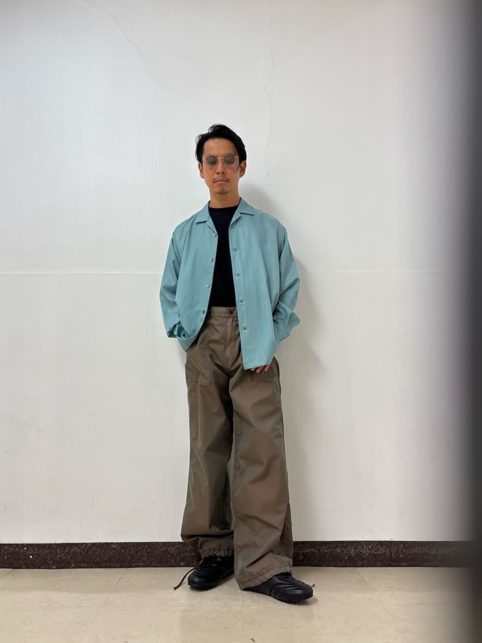 UNITED ARROWS LTD. OUTLET | キュプラ コットン オープンカラー