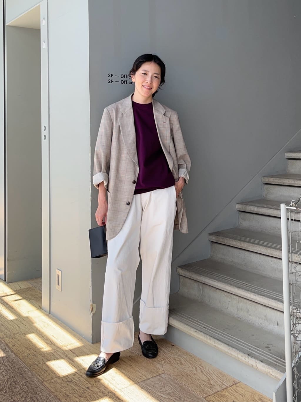 TAKEO KIKUCHIの【抗菌防臭/5サイズ展開】ハイゲージポンチ Tシャツを使ったコーディネートを紹介します。｜Rakuten Fashion(楽天ファッション／旧楽天ブランドアベニュー)6104055