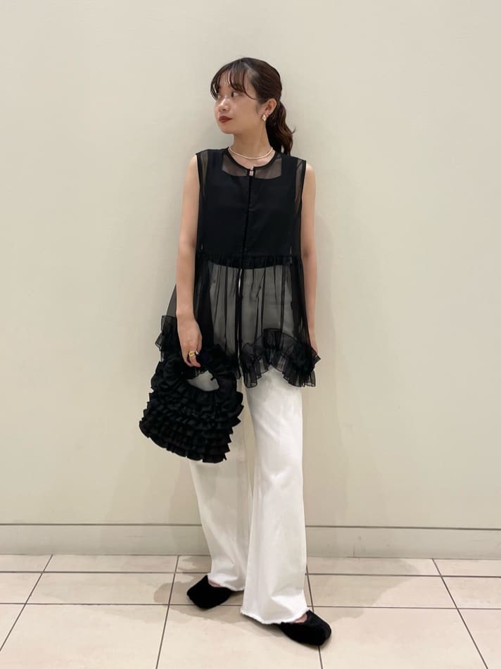 UNITED ARROWS LTD. OUTLET | シアー オーガンジー フリル ブラウス