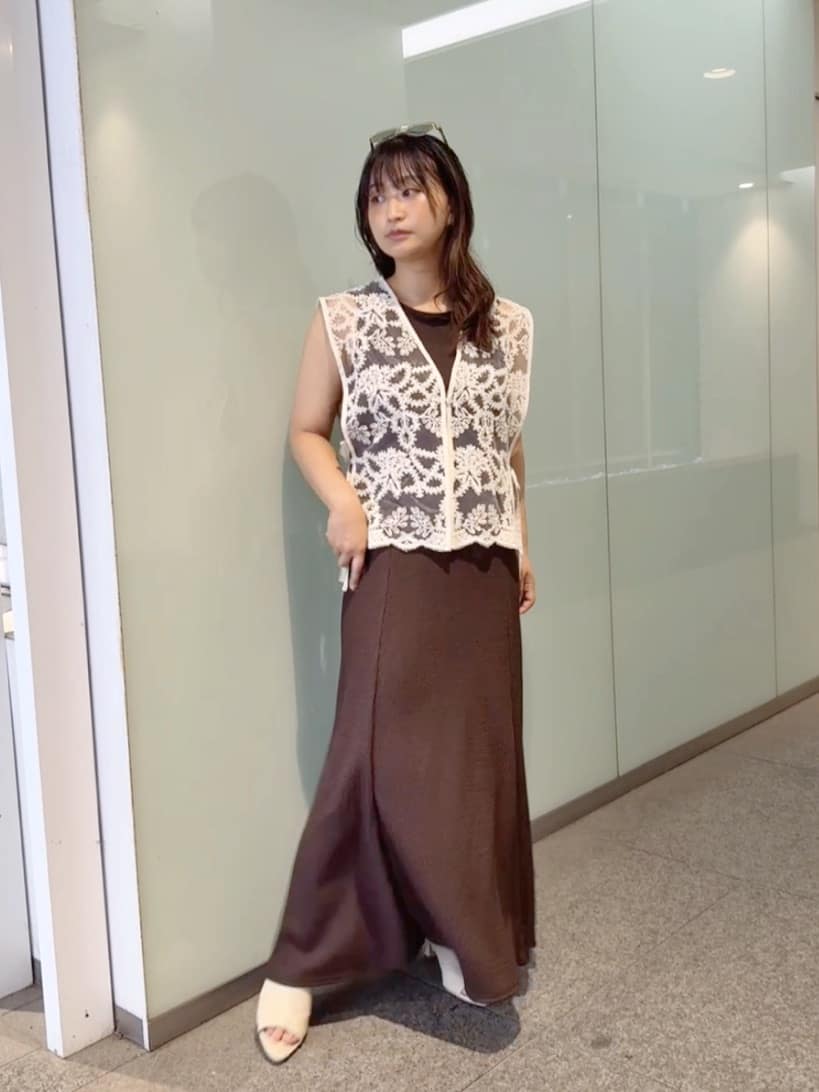 VICKY | チュールシシュウスカラップベスト≪手洗い可能≫ | Rakuten