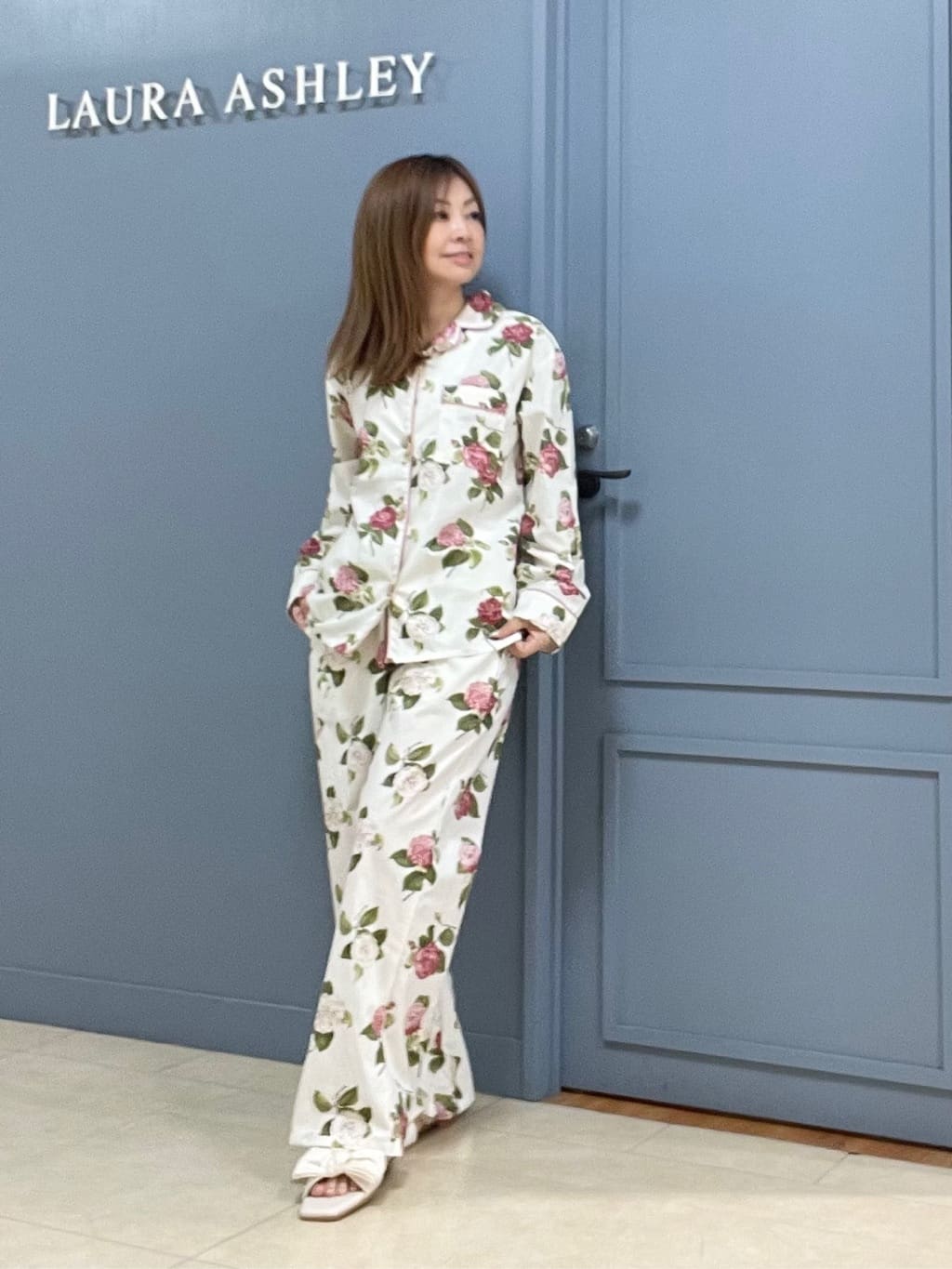 LAURA ASHLEY | カミール柄 コットンプリントパジャマ | Rakuten