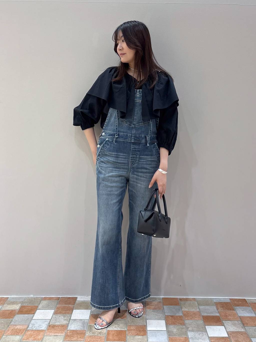 バンヤードストーム デニムキャミサロペット