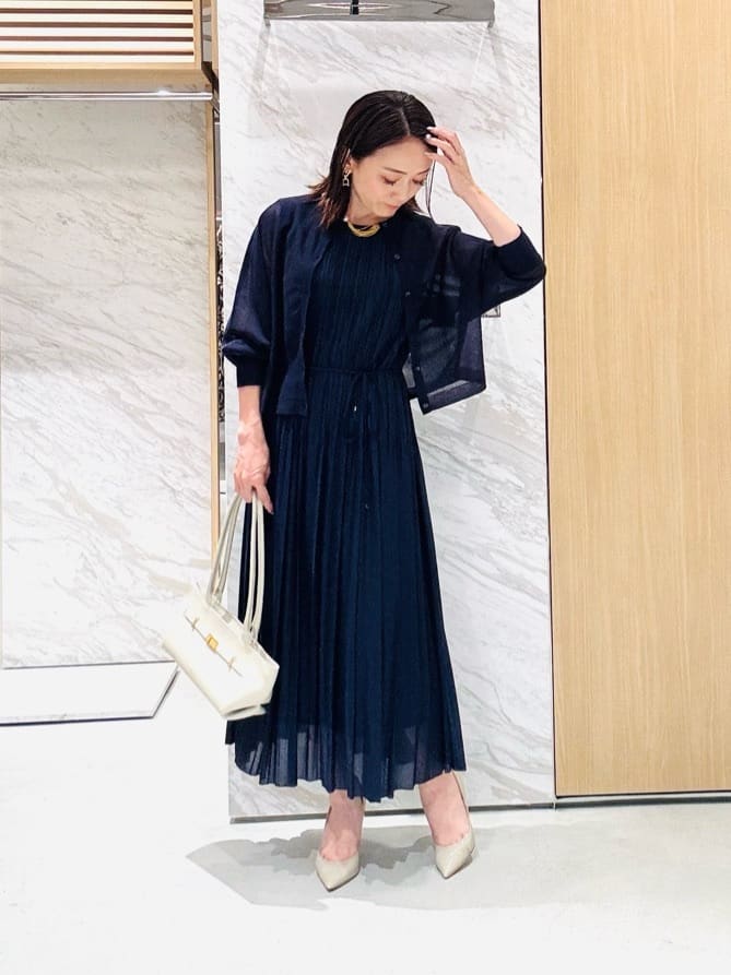 ANAYI | ソフトジャージプリーツ ワンピース | Rakuten Fashion(楽天