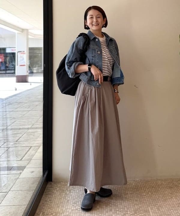 BEAMS HEARTのクロップド デニム ジャケットを使ったコーディネートを紹介します。｜Rakuten Fashion(楽天ファッション／旧楽天ブランドアベニュー)6120178