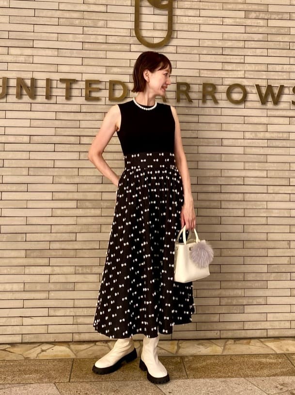 UNITED ARROWS LTD. OUTLET | リボン カットジャガード コンビ