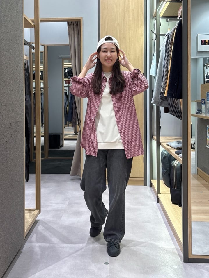 TAKEO KIKUCHIの【抗菌防臭】サッカーギンガムチェック ボタンダウンシャツを使ったコーディネートを紹介します。｜Rakuten Fashion(楽天ファッション／旧楽天ブランドアベニュー)6120788