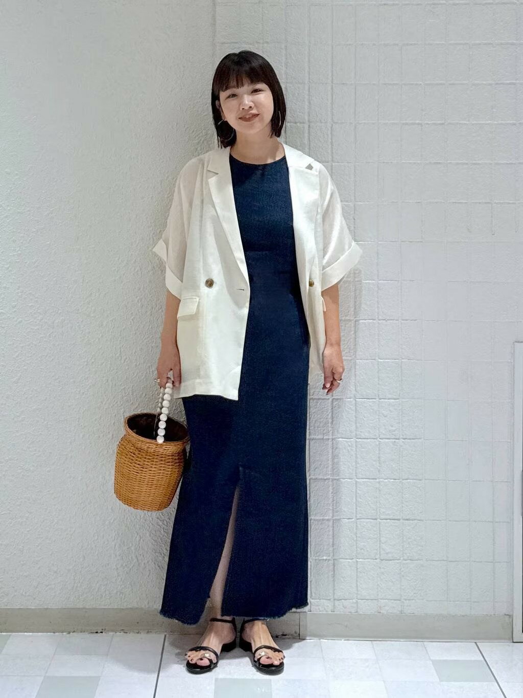 A part by | アセテートリネン半袖ジャケット | Rakuten Fashion(楽天