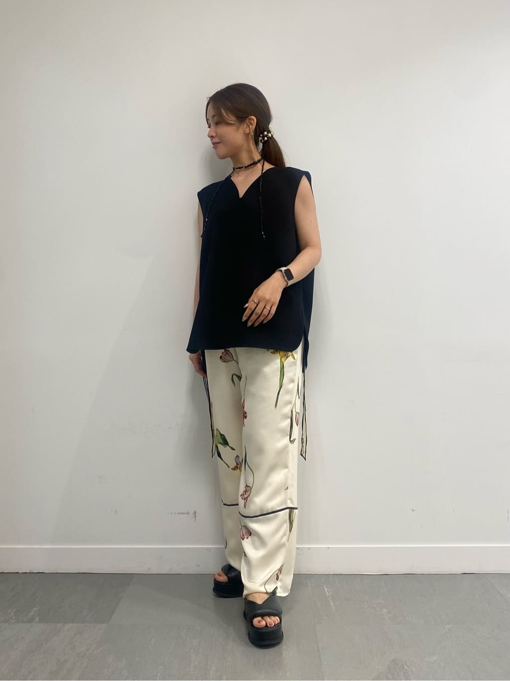 ADOREの◇ボンディングジャージーカットソーを使ったコーディネート 
