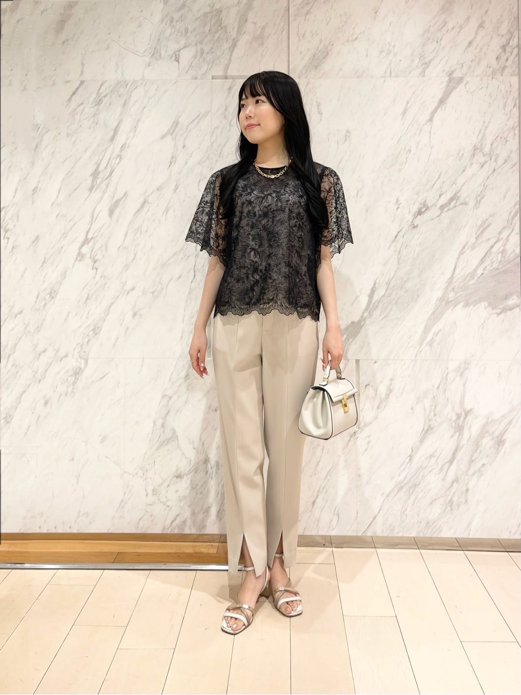 ANAYI | レースフラワーチュールTブラウス | Rakuten Fashion(楽天