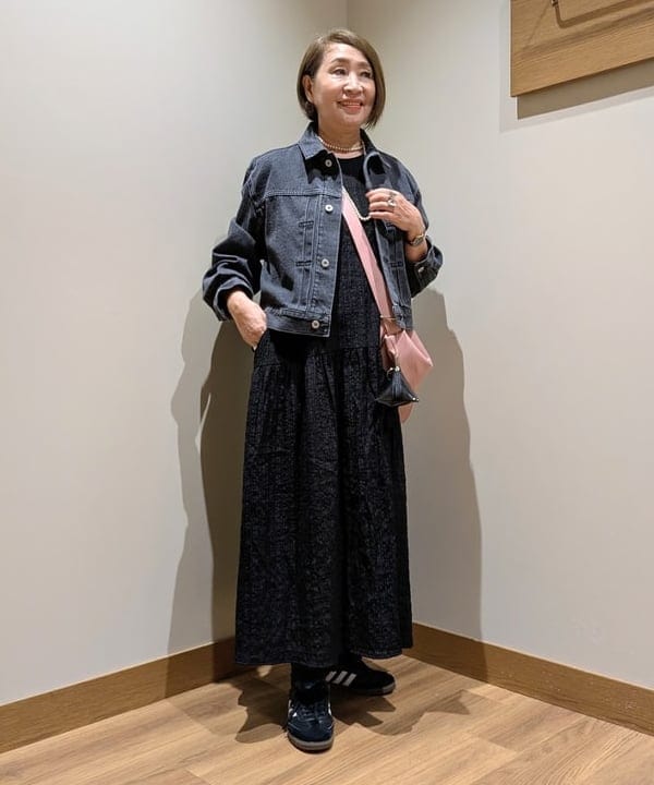 BEAMS HEARTのクロップド デニム ジャケットを使ったコーディネートを紹介します。｜Rakuten Fashion(楽天ファッション／旧楽天ブランドアベニュー)6127142