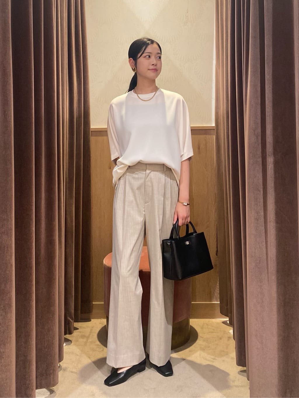 UNITED ARROWS LTD. OUTLET | ポリエステル Tブラウス -ウォッシャブル