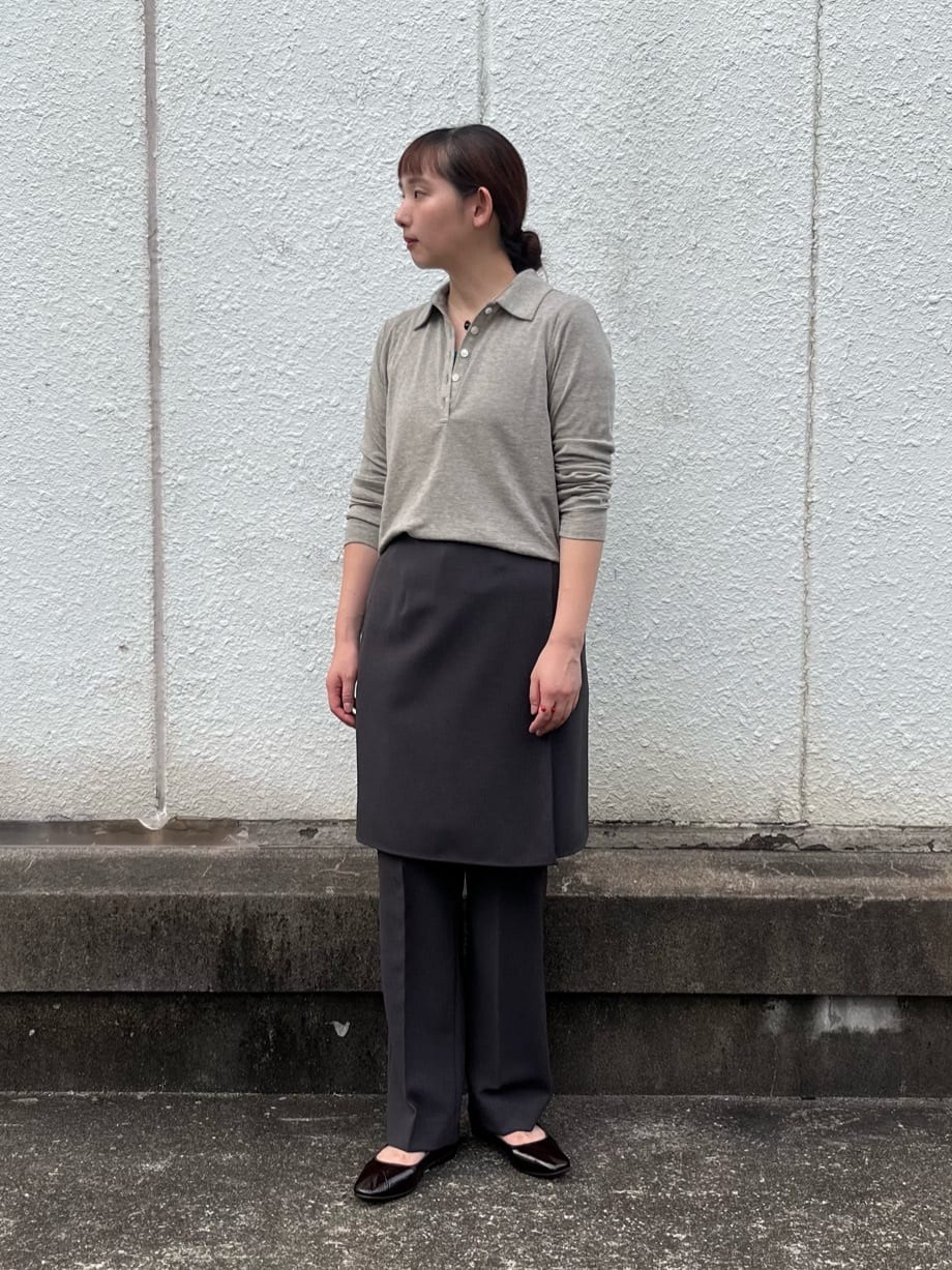 steaven alan ラメジャージーポロカットソー Steven Alan＞ラメ ジャージー ポロカットソー