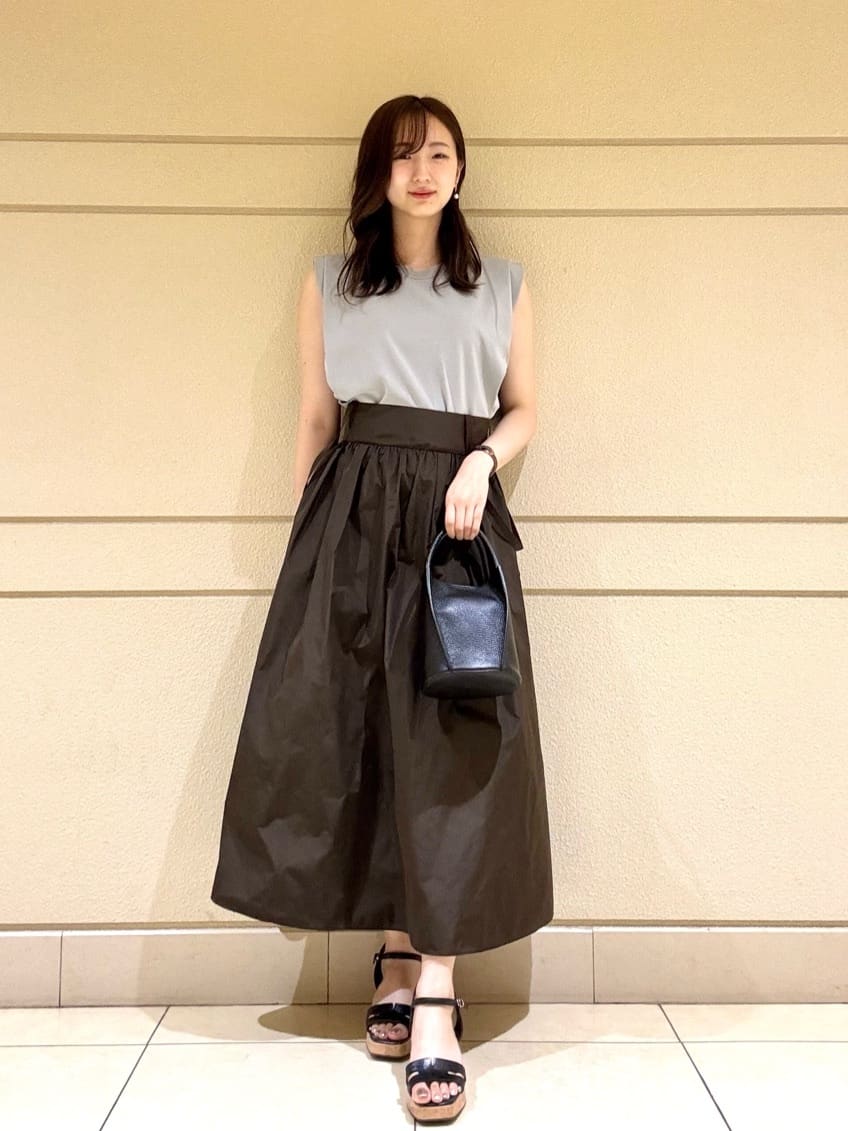 ANAYI | マイクロタフタサロペット スカート | Rakuten Fashion(楽天