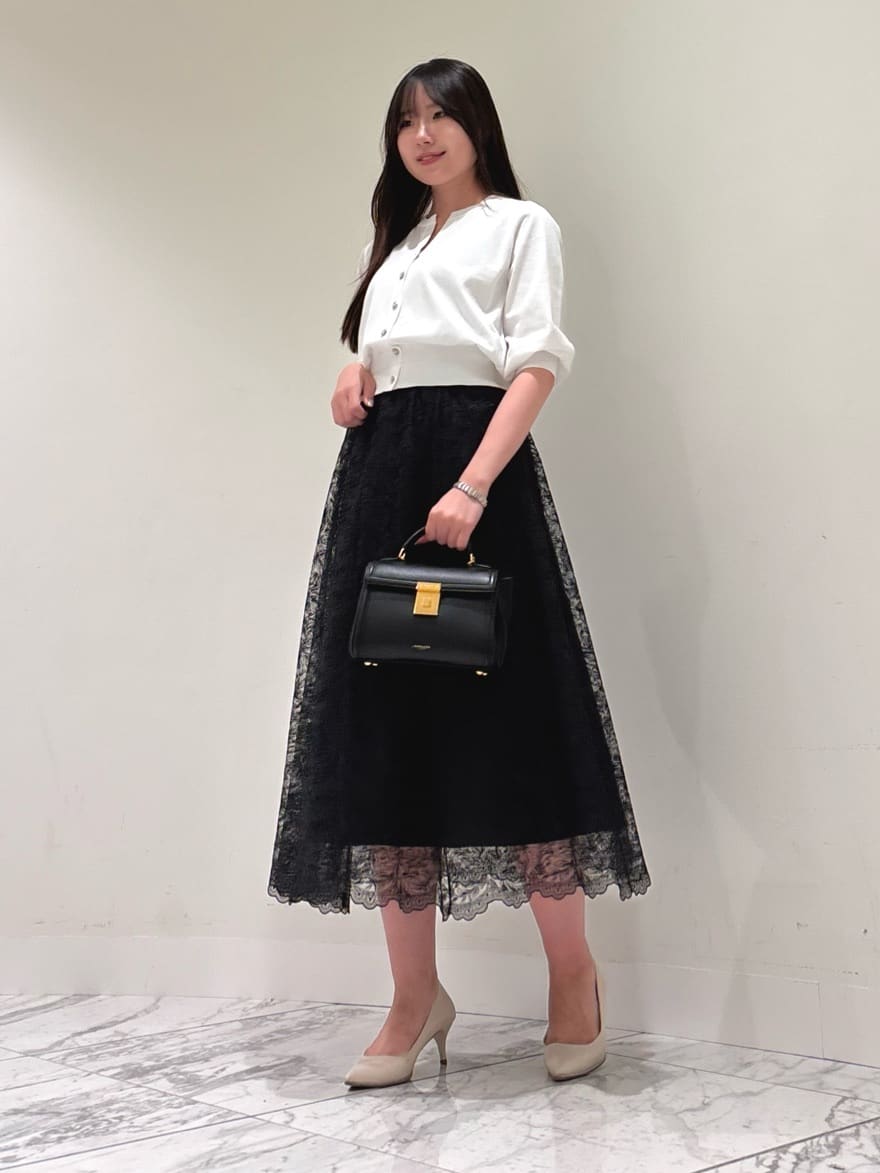 ANAYI | レースフラワーチュールギャザー スカート | Rakuten Fashion