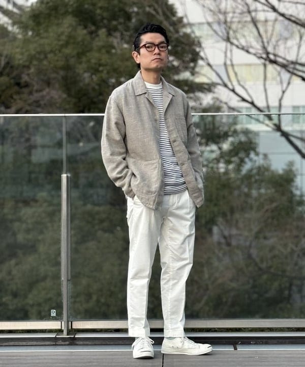 BEAMS MEN | 1 Pleat 80/3 Twill | Rakuten Fashion(楽天ファッション