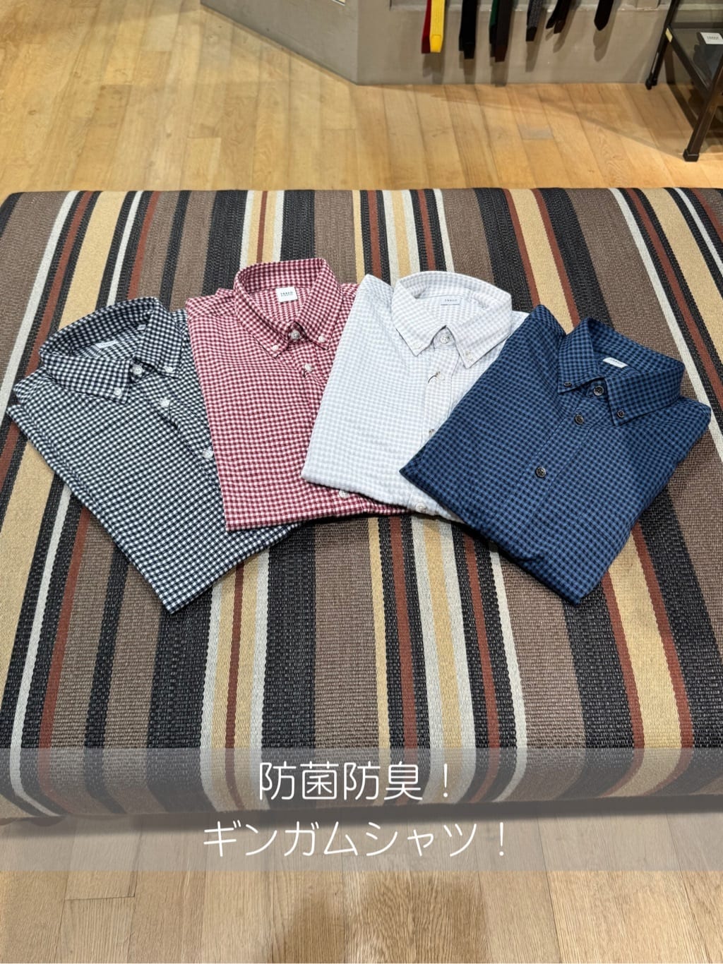 TAKEO KIKUCHIの【抗菌防臭】サッカーギンガムチェック ボタンダウンシャツを使ったコーディネートを紹介します。｜Rakuten Fashion(楽天ファッション／旧楽天ブランドアベニュー)6139673