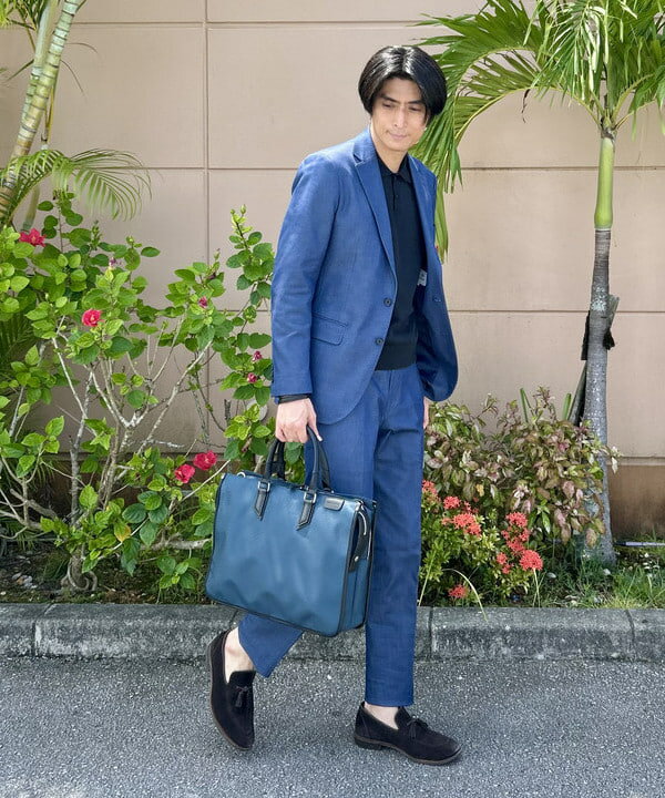 BEAMS HEARTのストレッチデニム 2ボタン ジャケット 25AW(セットアップ対応)を使ったコーディネートを紹介します。｜Rakuten Fashion(楽天ファッション／旧楽天ブランドアベニュー)6140058