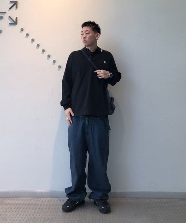 FRED PERRY BEAMS 25AW ポロシャツ　長袖 BEAMS MEN｜【別注/長袖/ポロ】FRED PERRY / SINGLE TIP RELAX PIQUE