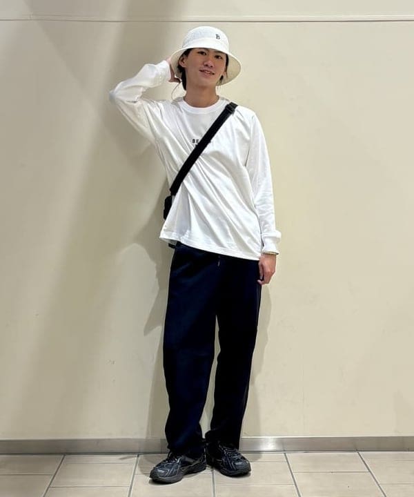 BEAMS HEARTのアンクル メランジ ワイドイージー パンツ (吸水速乾)を使ったコーディネートを紹介します。｜Rakuten Fashion(楽天ファッション／旧楽天ブランドアベニュー)6140484