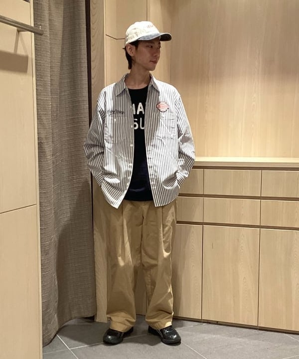 BEAMS HEARTのGMS ビッグシルエット ワークシャツを使ったコーディネートを紹介します。｜Rakuten Fashion(楽天ファッション／旧楽天ブランドアベニュー)6140675