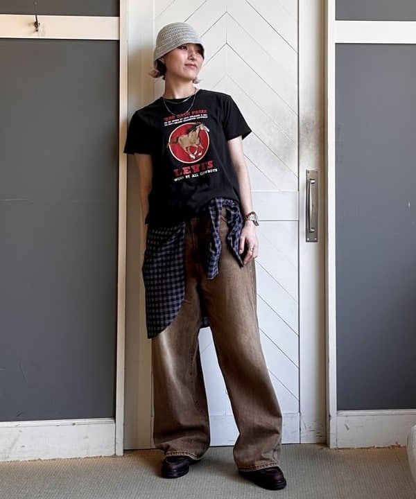 B:MING LIFE STORE by BEAMSの【11/13新規値下げ】ビッグポケット チェックシャツ 25AW 秋 チェック柄 オーバーサイズ レイヤード 羽織り  ロングシーズン ライトアウターを使ったコーディネートを紹介します。｜Rakuten Fashion(楽天ファッション／旧楽天ブランドアベニュー)6140884